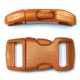 Curved Side Release Buckle 15mm Brown