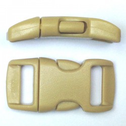 Curved Side Release Buckle 15mm Desert Tan