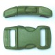 Curved Side Release Buckle 15mm Military Green