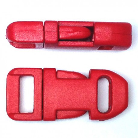 Straight Side Release Buckle 15mm Red