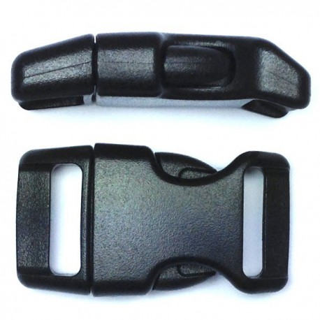 Curved Side Release Buckle 23mm Black
