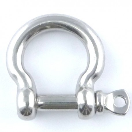 Stainless steel bow shackle