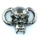 Fang Hematite Plated Boot Lace Skull