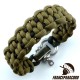Dotted blaze bar 2 colors Paracord Bracelet with Adjustable Shackle