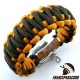 King Cobra 2 colors Paracord Bracelet with Adjustable Shackle