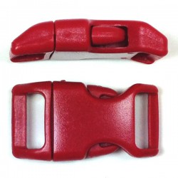 Curved Side Release Buckle 23mm Dark Red