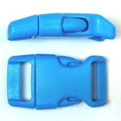 Curved Side Release Buckle 23mm Blue