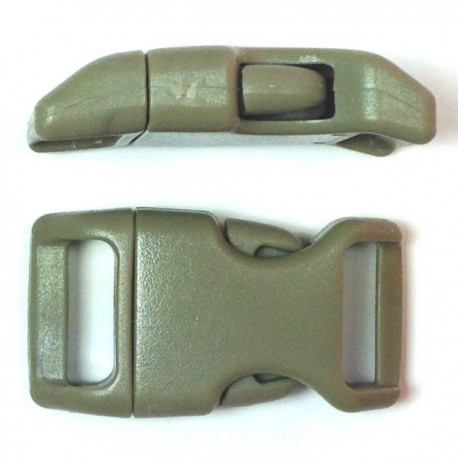 Curved Side Release Buckle 23mm Foliage Green