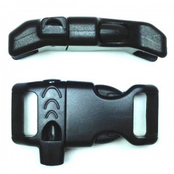 Whistle Side Release Buckle 23mm Black
