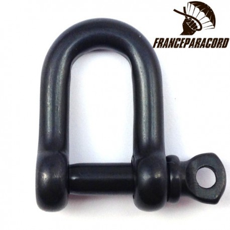 Stainless steel D shackle Black Oxide Finish