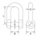 Stainless Steel Oval Sink Pin D shackle