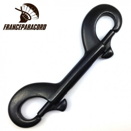Stainless steel double-snaphook black oxide finish
