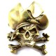 Pirate Skull Bronze Massif