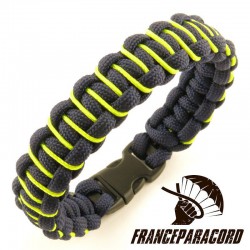 Bracelet paracord Cobra lacé simple