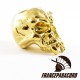 Fang Skull Bead Gold