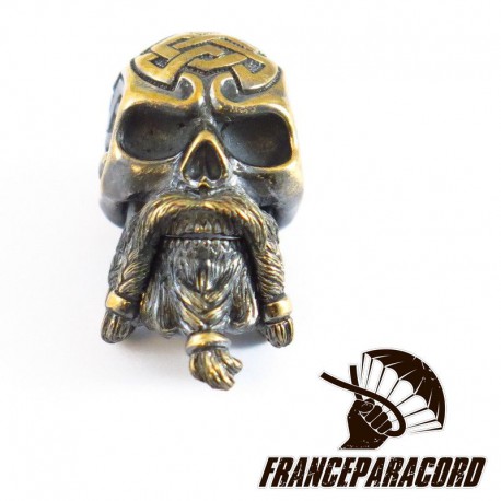 Bearded Skull Solid Bronze