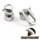 Carabiner stainless steel clasp