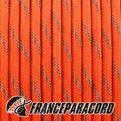 Paracord 550 - Orange Neon réflective