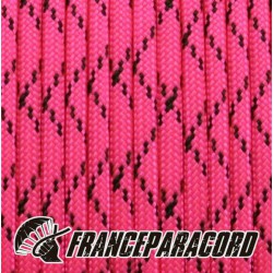 Paracord 550 - Neon Pink Black X