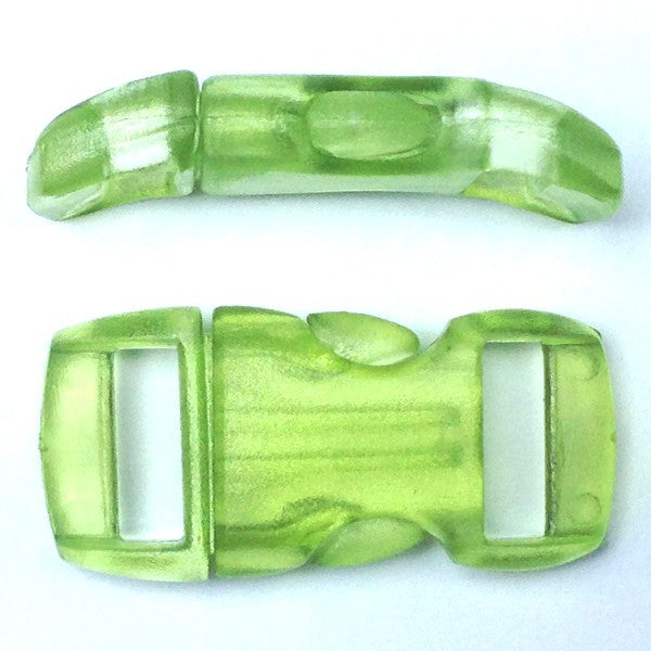 Boucle cristal 15mm pistache