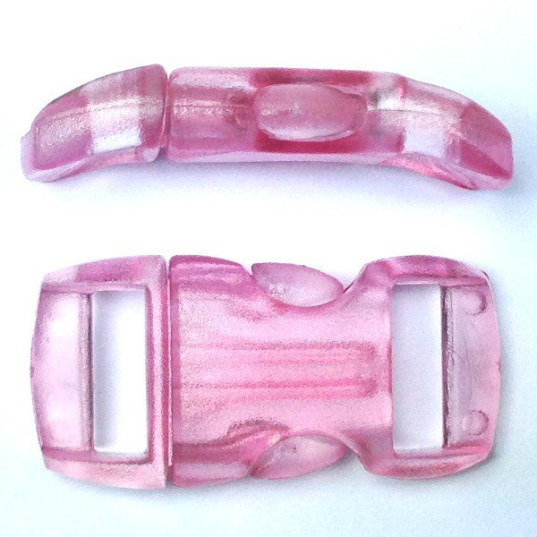 Boucle cristal 15mm rose clair